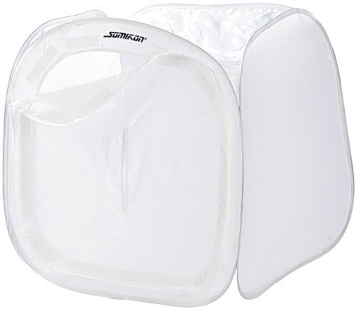 Vorhang Lichtwürfel Softbox halbstarr 60 cm + 1 Kugel