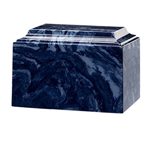 Trinityurns Classic Cultured Marble Cremation Urn for Human Ashes - Adult/Large Size, Marble