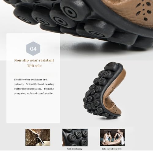 Owlkay Shoes for Women - All-Match Hollow Breathable Summer Flats, Slip-On Round Toe Non-Slip Softsole Lightweight Comfortable Orthotic Loafers for Women4