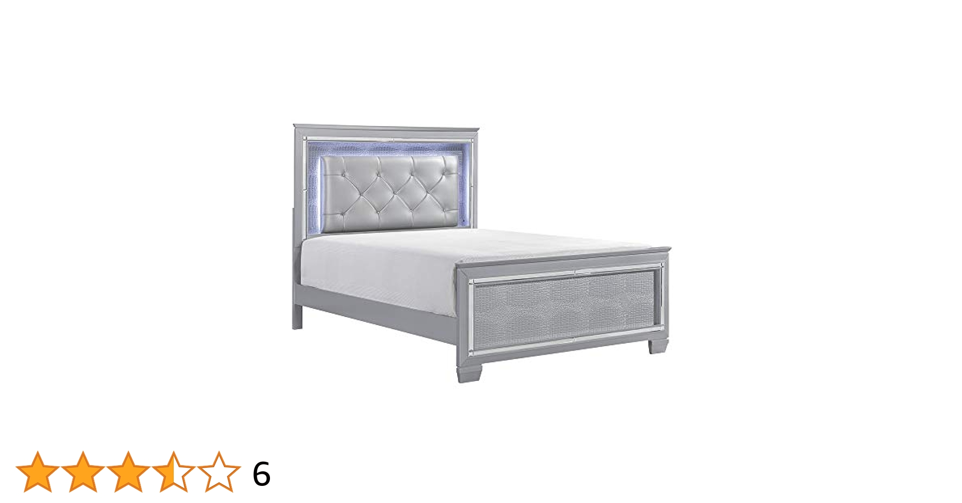 Homelegance allura bedroom set with led lighting queen bed cheap
