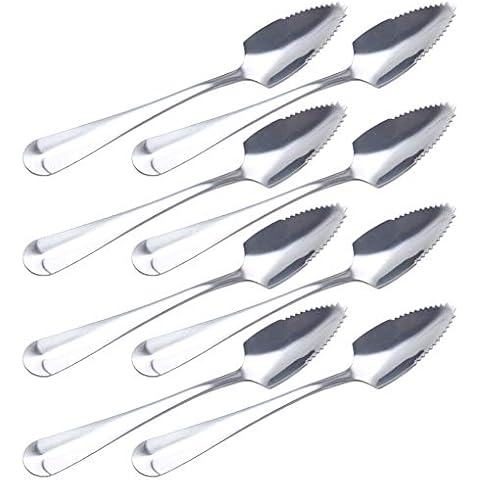 Hazoulen Grapefruit Spoons, Stainless Steel, 6-2/5-Inch, Set of 8 Cover