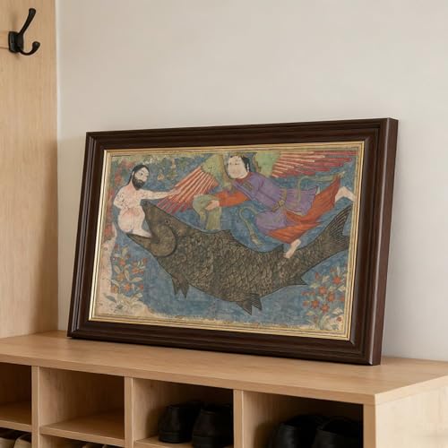 Impression sur toile Jonah et la baleine déco murale - 3