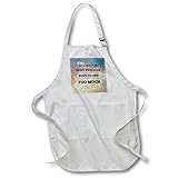 3dRose Best Friends. Friendship. Saying. - Medium Length Apron, 22 by 24-Inch, with Pouch Pockets (apr_211228_2)