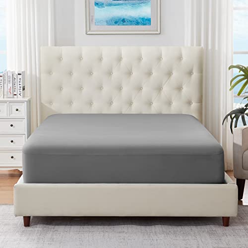 ELEMUSE Colchão Queen de camada tripla refrescante de 10 cm, almofada de espuma viscoelástica de 5 c