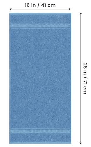 Image of Utopia Towels 6 Pack Premium Hand Towels Set, 16 by 28 inches, 100% Ring Spun Cotton, Ultra Soft and Highly Absorbent 600GSM Towels for Bathroom, Gym, Shower, Hotel, and Spa, Electric Blue