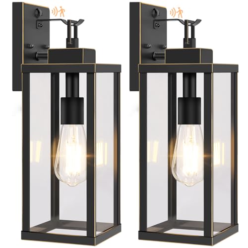 BesLowe 16&rdquo; Upgraded Motion Sensor Outdoor Wall Lights, Dusk to Dawn Porch Lights Outdoor Wall...