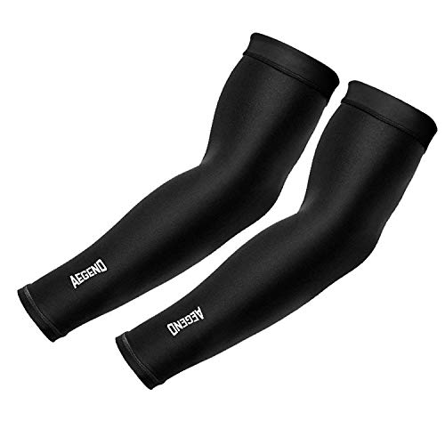 aegend UV Protection Cooling Arm Sleeves for Men Women, Sun Sleeves to Cover