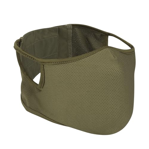 Qavctw Masque de tir Tactique Pliable Airsoft en Silicone Respirant Oreilles Libres Demi-Visage Masque Militaire en Maille pour tir, équitation, Escalade,...