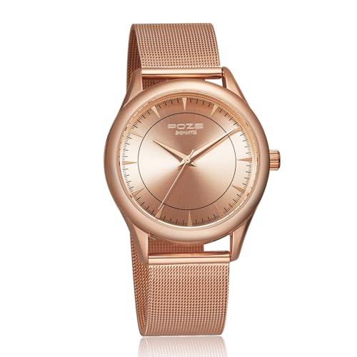 Sonata Poze Quartz Analog Rose Gold Dial Stainless Steel Strap Watch for Men-SP70020WM01W (B0CT5PJ5RS) Amazon Price History, Amazon Price Tracker