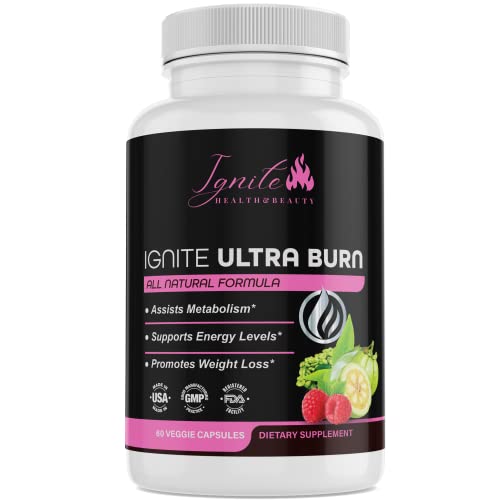 Ignite Ultra Burn Keto Ultra Burn Supplement, 30 Day, Advanced Ketogenic Formula with Rasberry Ketones, Garcinia Cambogia, Green Tea Aids in Appetite Suprression and Boosts Metabolism