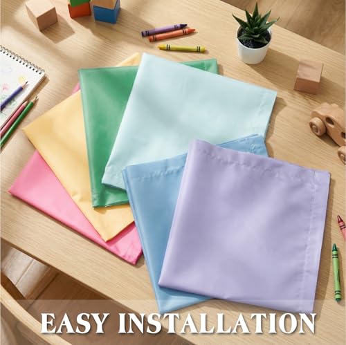 Image of VIHOSE 6 Pcs Fluorescent Light Covers for Ceiling Lights Classroom Magnetic Light Covers Classroom Filters Office School Drop Ceiling, 4 x 2 ft(Colorful)