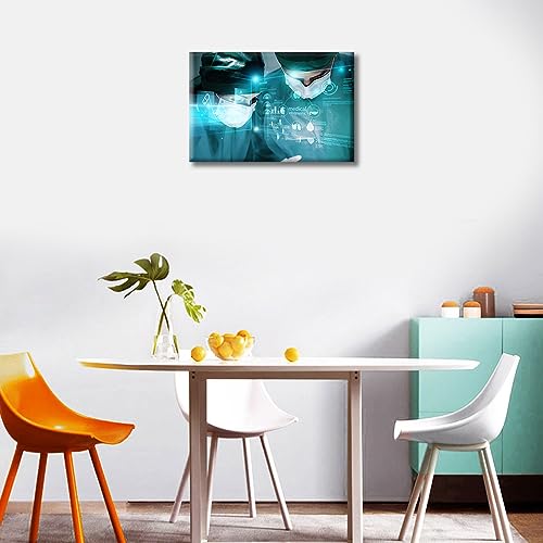 Image of 1 Panels Surgery and Medical Laboratory Concept Prints for Wall Decor Clinical Laboratory Wall Pictures Posters & Prints Giclee Gallery-Wrapped Posters and Prints (12 inch Wx18 H)