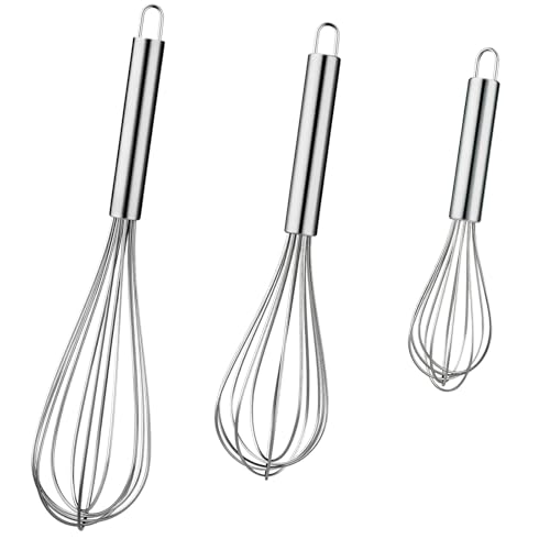El Mejor Listado de Batidor de globo , listamos los 10 mejores. 40 Kisuwye Batidores de metal para cocinar herramienta Wisking de acero inoxidable, paquete de 3 globos Wisk de 8 pulgadas, 10 pulgadas, 12 pulgadas, batidor de cocina para hornear,...