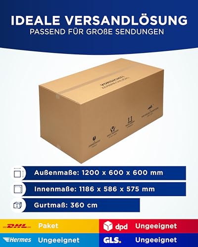 Boîtes pliantes de 1200 x 600 x 600 mm rigides à double paroi