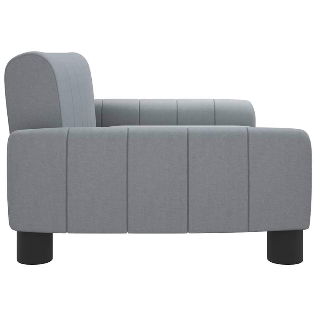 Cama para perro gris claro, 70 x 45 x 30 cm de tela, cómodo sofá acolchado de espuma gruesa con marco de madera de pino macizo y cuatro patas estables, ideal para el salón