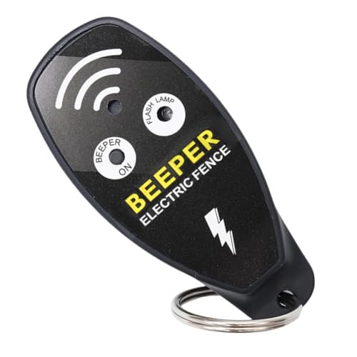 Opatiny Probador eléctrico de voltaje de valla para todos los tipos de valla con zumbador de luz roja, diseño resistente a la intemperie, distancia de detección de 20 cm, construcción de plástico