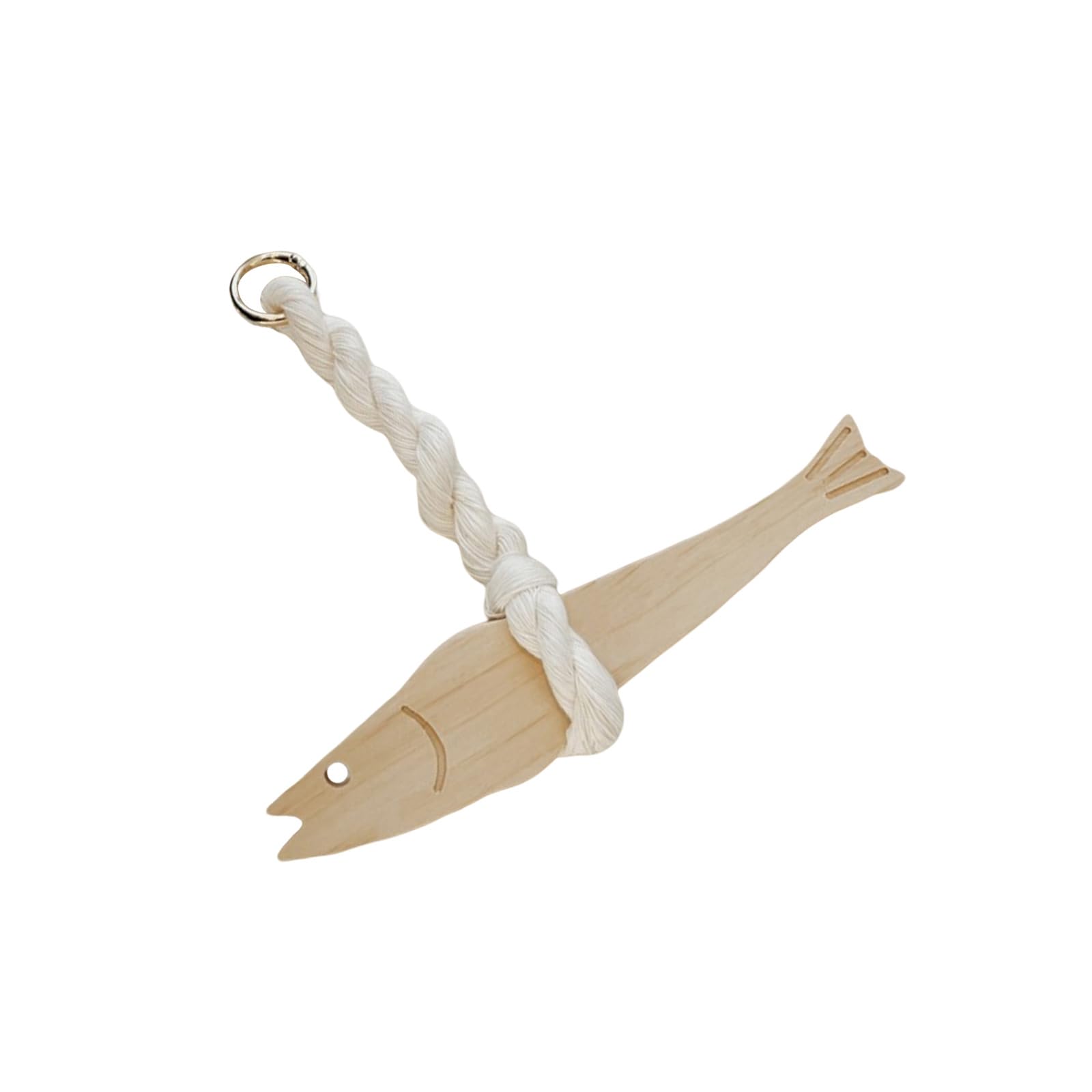 Wooden Fish Pendants Doorbell Hanging Chimes Ornament with Bells for Front Door Entryway Home Decors and Artistics Touch Wooden Fish Door Chimes