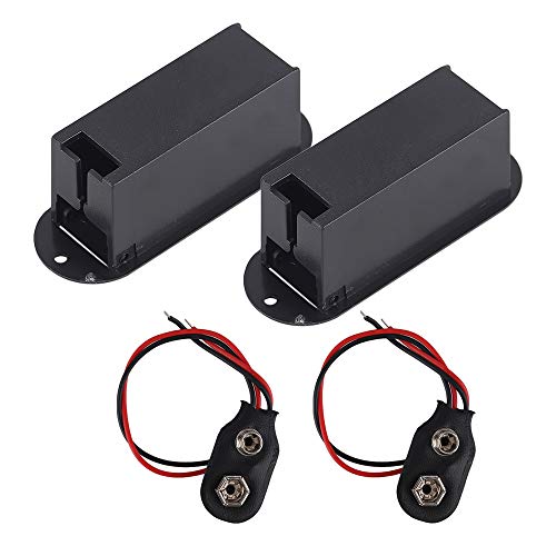 9V Battery Box Case Holder For Active Guitar Bass Pickup (Pack Of 2) #TOP1