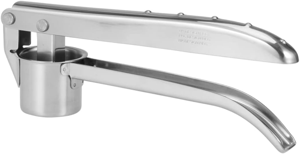Ergonomic Garlic Press Stainless Steel Garlic Squeeze Tool for Mincing Crushing