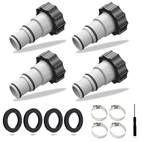 DAZZTIME 4PCS Schlauchadapter für Pumpe,Pool Schlauch Adapter...
