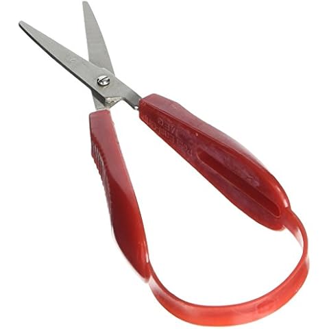Sammons Preston Easi-Grip-Scheren mit Round Tip, Both Left & Right, 1" Blade, Leicht & Easy Scheren verwendet zum Schneiden, Scheren für Kinder & Behinderte, Easy Grip Sicherer Griff Schere Cover