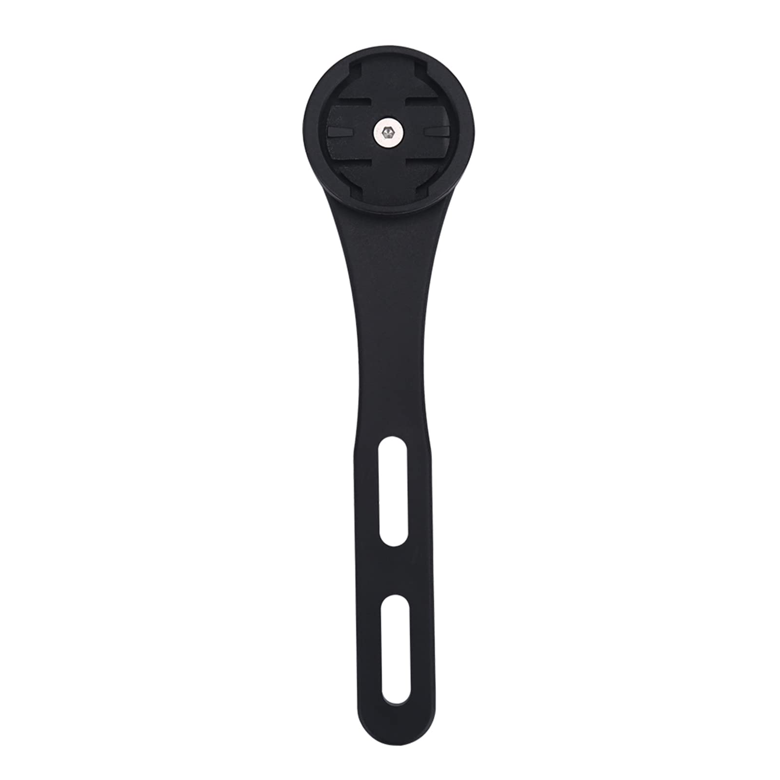 Dilwe Soporte para manillar de bicicleta, ABS integrado con 2 tornillos para Computer(negro)