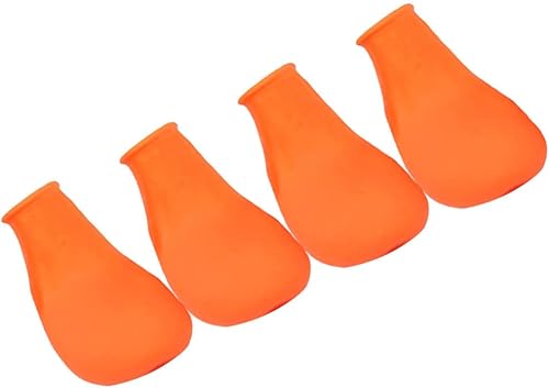 Miniatura 2 de Hemobllo Zapatos para perro, zapatos para perro, botas para perro, botas de lluvia de goma, 4 piezas de patas para perros para mascotas, gatos,