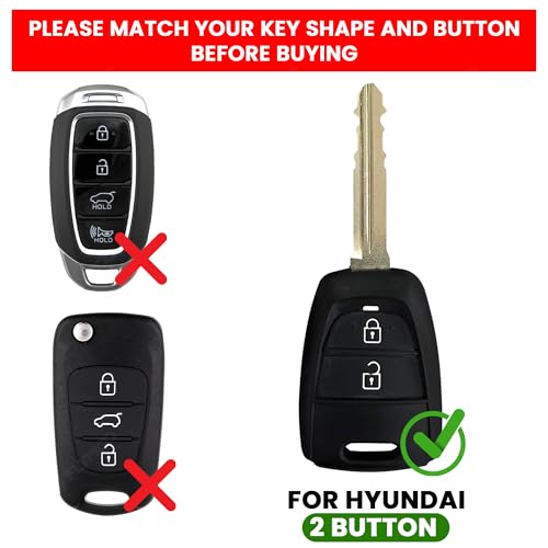 Image of Metal Silicon Car Key Cover Compatible with i10 Grand,Eon | New Santro | Metal & Silicon Protection Special Feature Visible in Low-Light Conditions, Brown