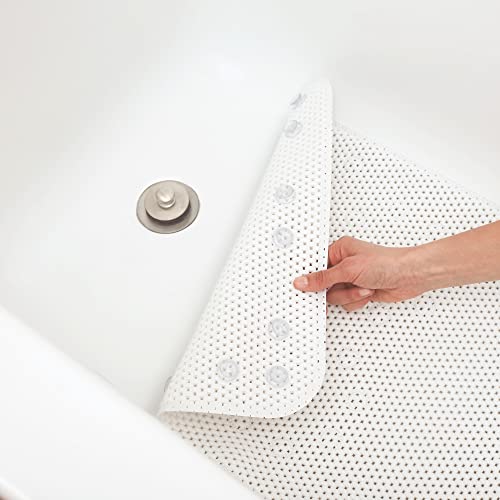 Tapis de bain antidérapant grand format Duck Brand Softex bleu pour douche - 8