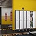 STANI Metal Locker, Metal Lockers for Employees with Lock, Storage Locker with Lock, Storage Locker Cabinet for Home, Tall Steel Storage Locker for Gym, School, Office