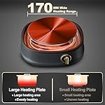 Dezin Electric Shabu Shabu Pot with Removable Pot, 3L Non-Stick Hot Pot Electric with Dual-Power Control, Electric Pot with Tempered Glass Lid for Party, Family Gathering - Image 4