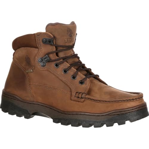 Rocky Men's Outback Gore-Tex Waterproof Field Boot Moc Toe - FQ0008723 9 M US Tan