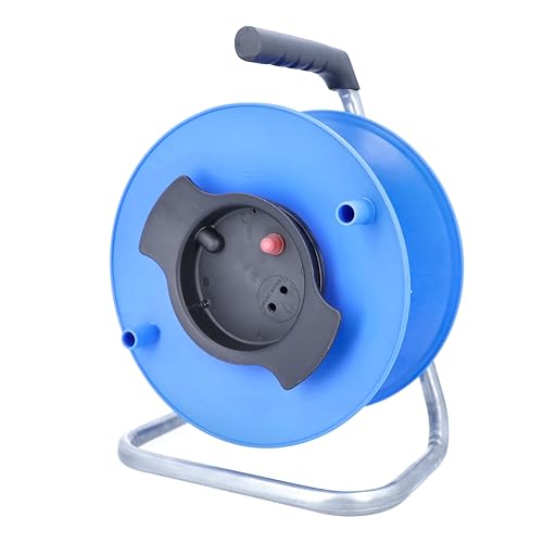 Carrete de cable para camping vacío as - Schwabe con interruptor térmico IP44 2