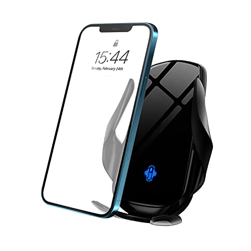 NOYMI Wireless Car Mobile Holder Charger Auto-Clamping Qi Fast Charging Phone Charger in Car with iphone8 iPhone x,iphone8 Plus, Samsung S6, Sedge, s7, Sedge, s8, s8+,s9+ (Black)