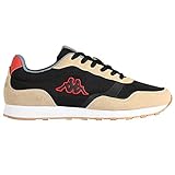 Kappa Logo Aymar, Zapatillas deportivas Unisex adulto, Negro (Black-Beige-Red), 46 EU