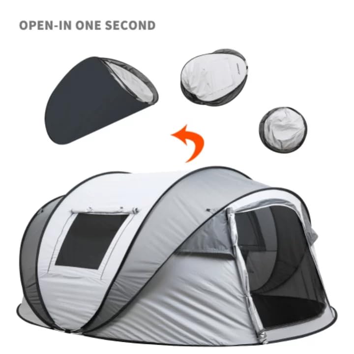 Carpa Pop Up para 4-6 personas, montaje automático miniatura 2