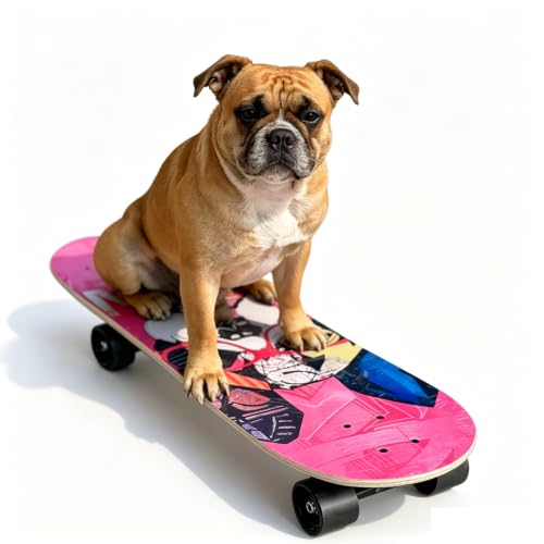 SASNMEO 25 Inch Dog Skateboard