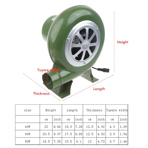 Soplador Eléctrico para BBQ 80W Compacto y Portátil miniatura 6