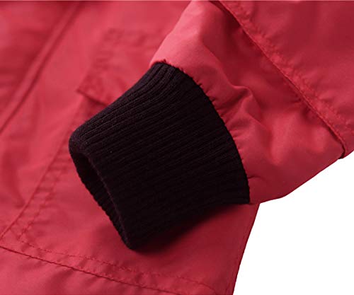 Image of Hiheart Boys Girls Waterproof Hooded Jackets Cotton Lined Rain Jackets