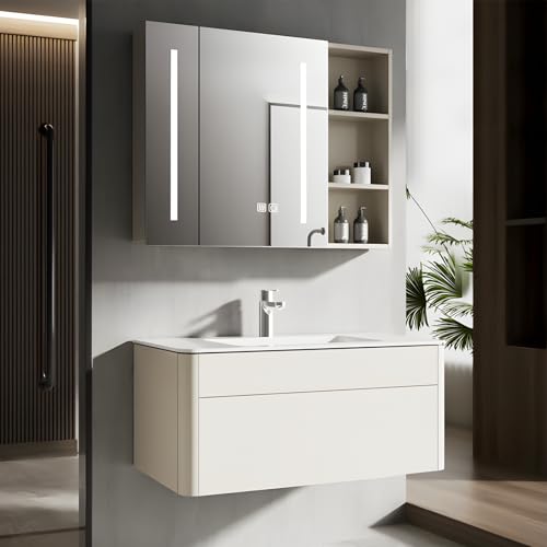 Small Bathroom Vanity with Sink, 28 inch Bathroom Vanity with