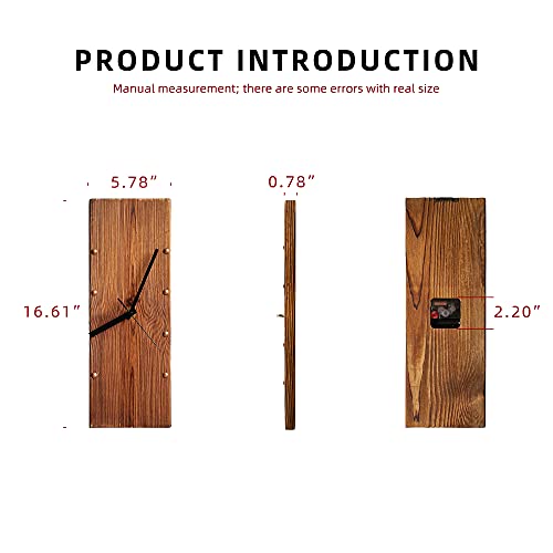 Kolymax Wooden Wall Clock Silent Non-Ticking thumb #5