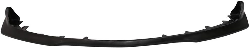 Front Bumper Lip Compatible with 2006-2007 Mitsubishi Lancer Evolution 9, Ralli Style PU Black Front Lip Spoiler Splitter by IKON MOTORSPORTS