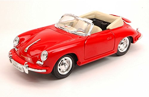 PORSCHE 356B 1958 RED 1:24 Welly Auto Stradali
