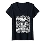 donna vintage 2003 classic birthday 2003 limited edition men women maglietta con collo a v