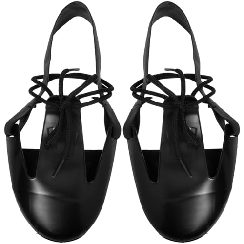 Holibanna Safety Shoes Protective Steel-toed Rubber Overshoes Comfortable for Construction Industrial Visitor Work Shoes