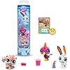 Littlest Pet Shop Bandai Pack 3 Park Pets BF00598 Set of 3 Pet Accessories, Collector Card and Virtual Code, Generation 7, Pets #99, #100, #101, Children 4 Years +