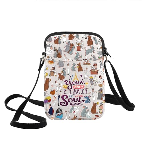 KEYCHIN Rat Remy Crossbody Bag Remy Chef Fans Gifts Your Only Limit Is Your Soul Shoulder Bag Little Chef Mouse Merchandise