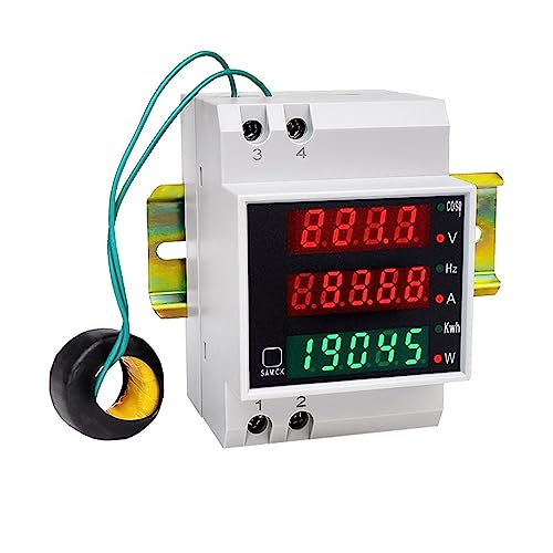 Compteur de puissance AC 80-300V rail DIN pour suivre la consommation du chauffage