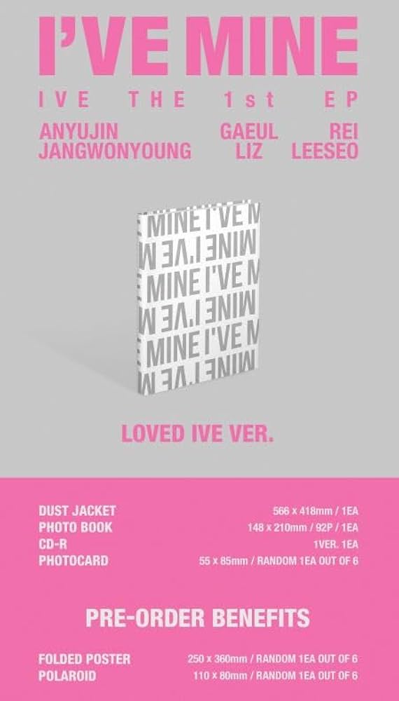 Amazon.co.jp: IVE - 1st EP [ I'VE MINE ] 韓国盤 (4種セット