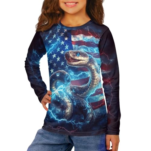 Uourmeti Long Sleeve Tops for Boys Graphic T Shirts Teen Girls Active Pullover Tees4